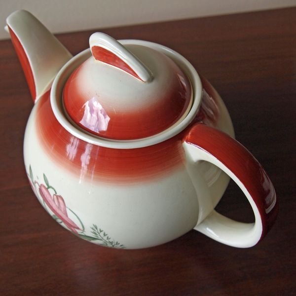 画像3: スージー・クーパー　ティーポット(ケストレル）　【タイガーリリー/レッド】