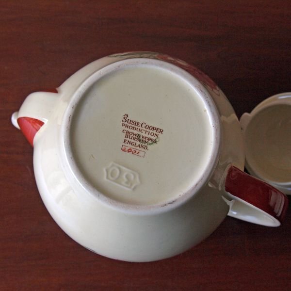 画像8: スージー・クーパー　ティーポット(ケストレル）　【タイガーリリー/レッド】