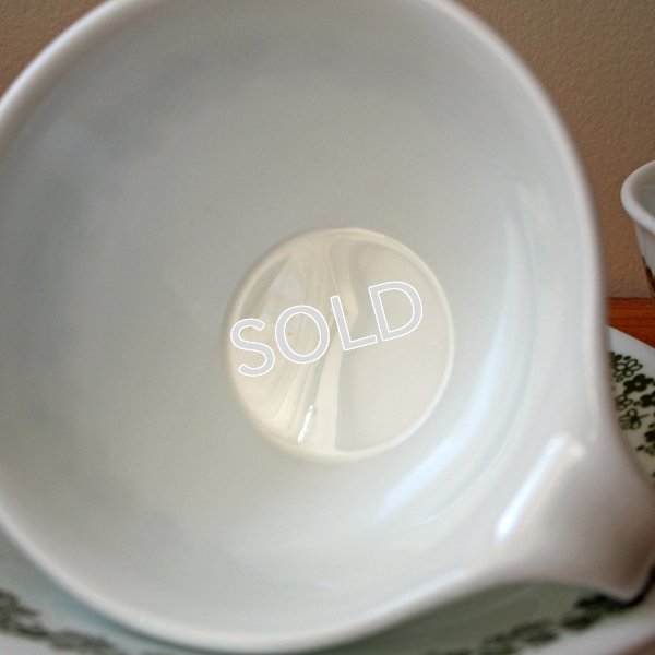 画像4: ビンテージコレール　カップ＆ソーサー5客セット　【スプリングブロッサム・グリーン】