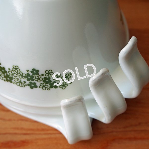 画像8: ビンテージコレール　カップ＆ソーサー5客セット　【スプリングブロッサム・グリーン】