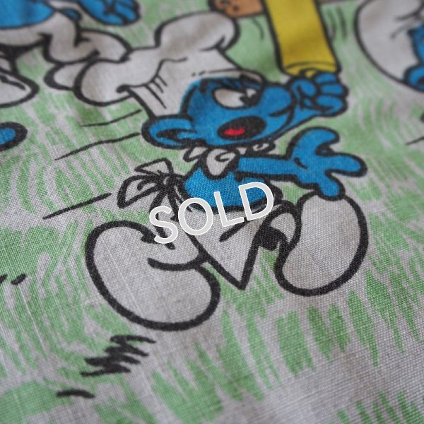 画像5: ヴィンテージ　フィッテッドシーツ　【スマーフ】