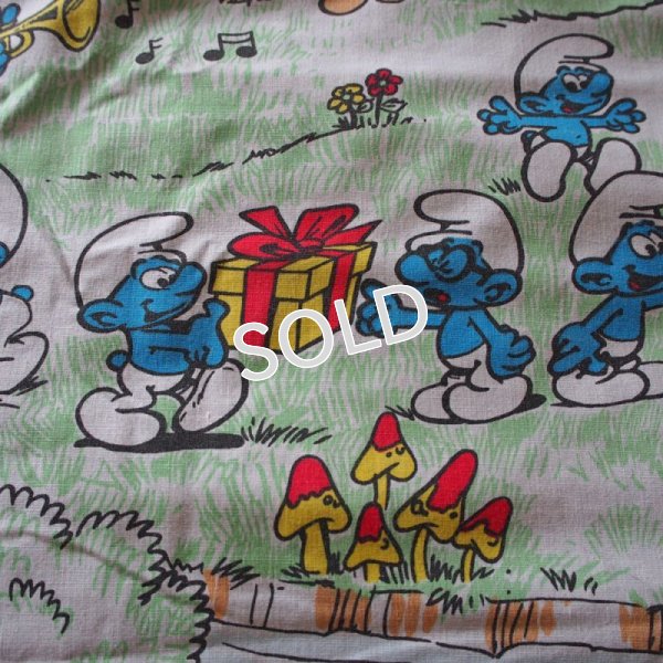 画像3: ヴィンテージ　フィッテッドシーツ　【スマーフ】