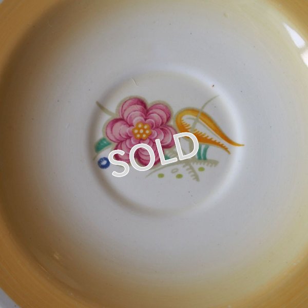 画像9: スージー・クーパー　ティーカップ＆ソーサー　B【ノーズゲイ/イエロー】