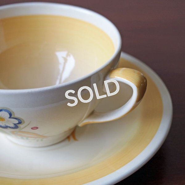 画像5: スージー・クーパー　ティーカップ＆ソーサー　B【ノーズゲイ/イエロー】