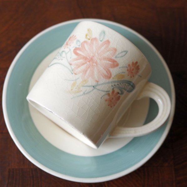 画像4: スージー・クーパー　デミタスカップ＆ソーサー　C【フローラル/ブルー】