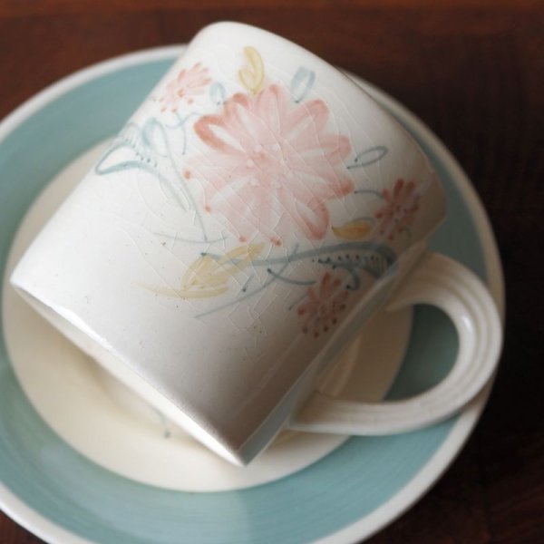 画像4: スージー・クーパー　デミタスカップ＆ソーサー　E【フローラル/ブルー】