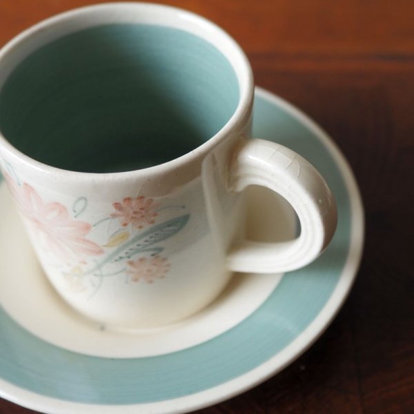 画像3: スージー・クーパー　デミタスカップ＆ソーサー　E【フローラル/ブルー】