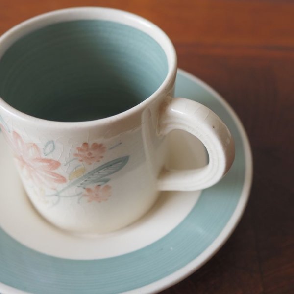 画像3: スージー・クーパー　デミタスカップ＆ソーサー　C【フローラル/ブルー】