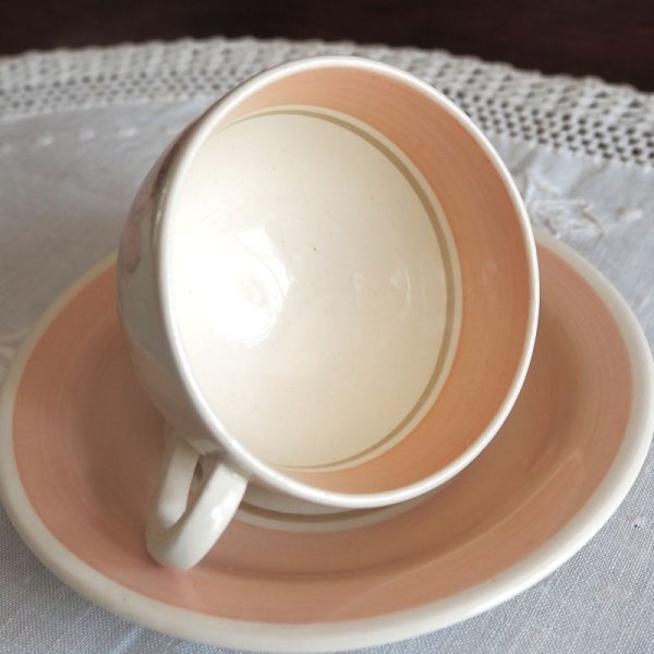 画像5: スージー・クーパー　ファルコンシェイプ　デミタスカップ＆ソーサー【パトリシアローズ/ピンク】A