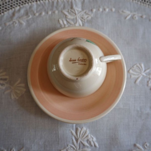 画像6: スージー・クーパー　ファルコンシェイプ　デミタスカップ＆ソーサー【パトリシアローズ/ピンク】A