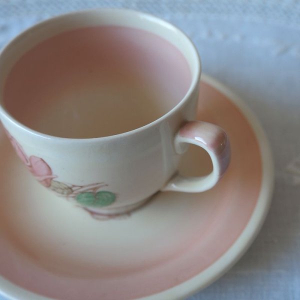 画像3: スージー・クーパー　デミタスカップ＆ソーサー　【パトリシアローズ/ピンク】