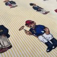 画像4: ヴィンテージ  フィッテッドシーツ　ツインサイズ　【ラルフローレン/ポロベア】イエローストライプ　