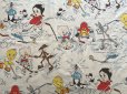 画像2: ヴィンテージ　ツインサイズ　フラットシーツ　【ルーニーテューンズ/ホッケー】ご予約品 (2)