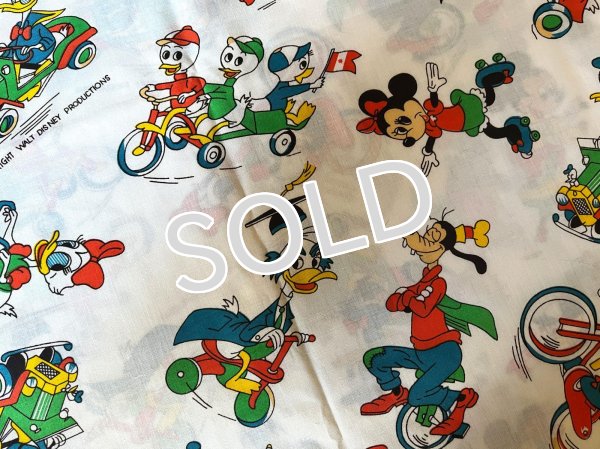画像7: ヴィンテージ  ファブリック　【ディズニー/キャラクターいろいろ】レア柄　未使用 (7)